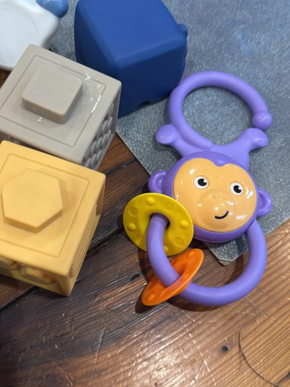 Baby toy lot maracas blocks teether